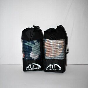 Plazenzon 2 Microfiber Towels Medium 63" x 32"  Quick Dry in Animal Prints NWT